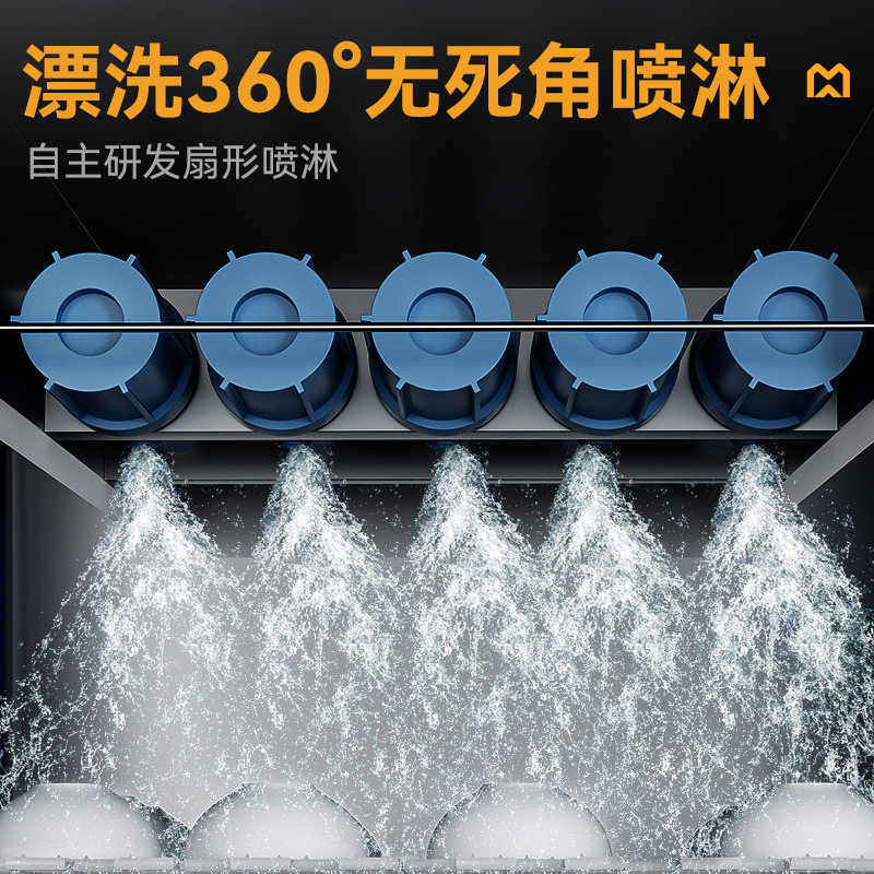 麥大廚3.6m豪華款平放式單缸雙噴淋單烘干單位食堂洗碗機