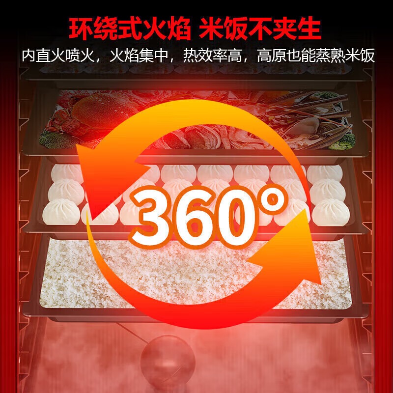  MDC商用高原蒸柜電熱款6盤單門蒸飯柜8KW